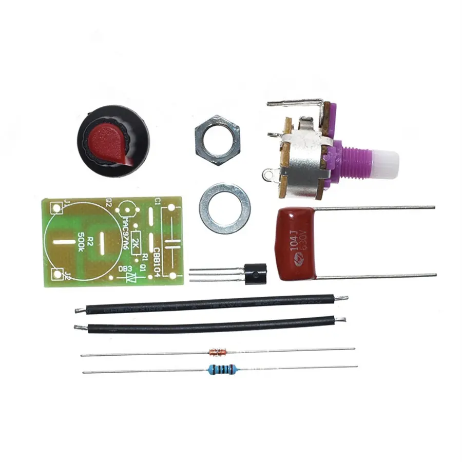 100W Dimmer Module DIY Kit with Switch Potentiometer Speed Regulation Module for Electronic Suite laboratory