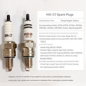 Bujía de iridio LIBEN D8TC para motocicleta EFI, fábrica de scooters Wuyang - Product Image 2