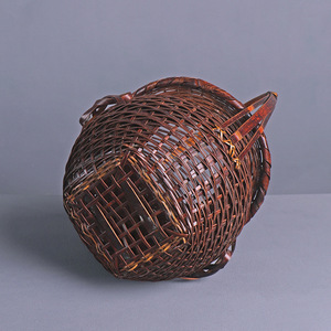 Handmade Bamboo Woven Flower Vase Portable Chinese Style Home Decoration Zen Inspired Craft Basket ZHY-HQ02 - Product Image 3