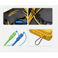 Equipo de Fibra Óptica FTTH: Probador de Área Ciega OTDR FC/UPC 150m-2km, Caja de Cable de Lanzamiento de Fibra SM-9/125m para Extensión de Zona Muerta