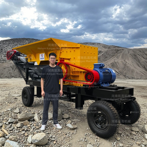 Mới Nhất Bán Chạy Nhất 600*600 Di Động Hộp Máy Nghiền Cho Cát Và Sỏi Bãi Động Cơ Điện Thế Hệ Hộp Máy Nghiền Với Băng Tải - Product Image 1