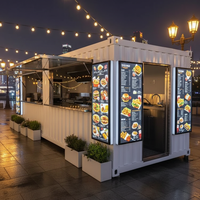 2026 Nouveau Design Économique Conteneur Maritimes Pliable de 20 pieds pour Café/Boutique/Vitrine de Vente de Bottes, Maisons Modulaires Landmae S-61, Panneau Sandwich, Garantie 2 ans