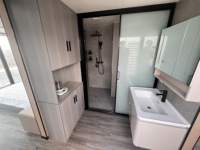 Cabine préfabriquée de luxe Apple Cabin, design moderne, maison intelligente intégrée pour le glamping