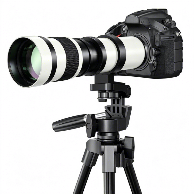 420-800mm F8.3 HD Super Telephoto Zoom Lens Full Frame Manual Focus Camera Lens for Canon Nikon Sony DSLR Mirrorless Shooting