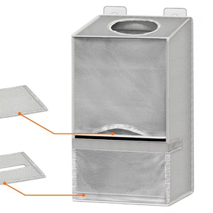 MIXWARES Organizador de Bolsas de Plástico Sostenible, Rectangular, Plegable, Sin Perforaciones, para Montar en la Pared, a Prueba de Polvo, Caja de Almacenamiento de Ropa, para <span class=keywords><strong>Cocina</strong></span> - Product Image 2