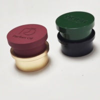 Tapa de Perfume Magnética de Zamac de 15 mm, Personalizada y de Lujo, en Forma de Cilindro