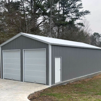 Garage de rangement pour voiture en acier préfabriqué à montage facile pour jardin