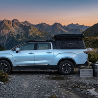 Auvent en aluminium robuste pour BYD Shark 6 2024+ Double Cabine Overland Hardtop avec portes à ailes de mouette