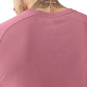 T-shirts à manches courtes raglan à col ras du cou pour hommes, t-shirts respirants en coton et spandex extensibles pour la course à pied - Product Image 6