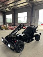 Go Kart Eléctrico Todoterreno en Oferta, Buggy UTV de 4 Ruedas con Luces LED Rojas, Barra Antivuelco, Neumáticos Grandes, Asiento Individual, para Adultos, Deportivo