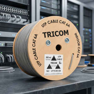 สายเคเบิล Cat6a UTP แบบไม่มีฉนวนหุ้ม ทองแดงแท้ หุ้ม PVC LSZH ความยาว 305 เมตร สำหรับเครือข่ายคอมพิวเตอร์ - Product Image 2