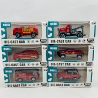 Mini voitures jouets en alliage moulé sous pression, bus de course à friction et à rétrofriction, kart, camion de construction, camion de pompiers pour enfants, cadeaux de jeu d'imitation