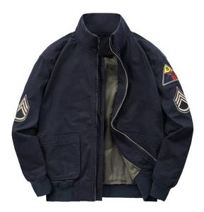 Mantel <span class=keywords><strong>Pilot</strong></span> Vintage pria, pakaian luar ruangan jaket Bomber pakaian jalanan untuk lelaki - Product Image 6