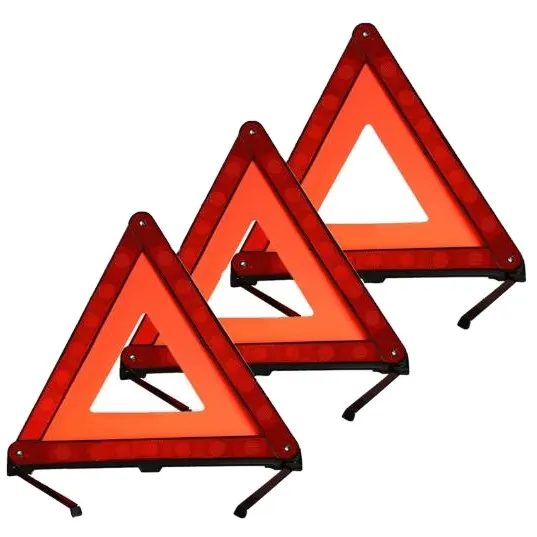 Triangle d'avertissement approuvé DOT identique aux états-unis Fmvss 571.125 Kit de Triangle d'avertissement réfléchissant de sécurité routière