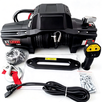 Cabrestante Eléctrico de Alta Calidad 12V 24V con Cable de Acero de Alta Resistencia para Recuperación 4x4 Todoterreno