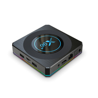 Pour X4 Amlogic S905x4 Quad Core, décodage vidéo 8K, 4 Go 32 Go, boîtier TV intelligent Android 11, récepteur satellite, Ethernet 100m