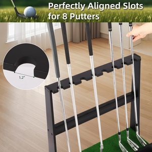 Supporto per palline da Golf in legno salvaspazio Premium per 8 mazze e 22 palline - Product Image 5