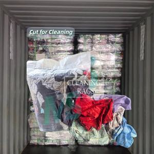 Trapos de Algodón Reciclado de Alta Absorbencia, Bolsa de 10kg-25kg de Trapos de Algodón, Trapos Industriales para Limpieza - Product Image 1