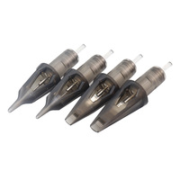 Kissure 10 pièces/lot aiguilles de cartouche de tatouage jetables Pro doublure ronde aiguille de tatouage de sécurité stérilisée pour Machines à tatouer