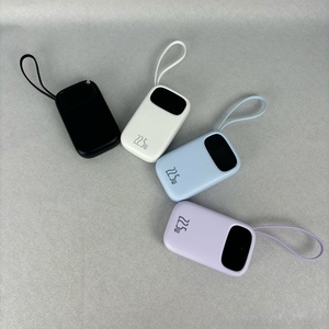 พาวเวอร์แบงค์พกพา 22.5W ความจุ 10000mAh ดีไซน์บางเฉียบ พร้อมหน้าจอ LED สายชาร์จในตัว ชาร์จเร็ว เหมาะสำหรับการเดินทาง - Product Image 1