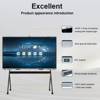 Écran LCD interactif Android de 86 pouces Tablette 4K bon marché Carte intelligente pour les tableaux interactifs de classe