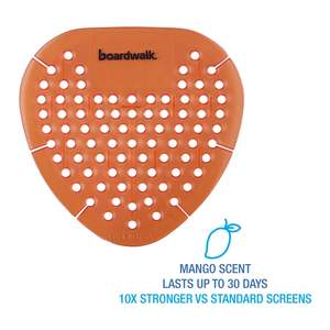 Désodorisants pour urinoirs Boardwalk GEMMAN Gem, parfum Orange Mangue, durée 30 jours, boîte de 12 - Product Image 4