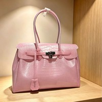 Bolso Tote Personalizado con Estampado de Cocodrilo, Bolso de Compras para Mujer de TPU Transparente Impermeable de Alta Calidad para Otoño
