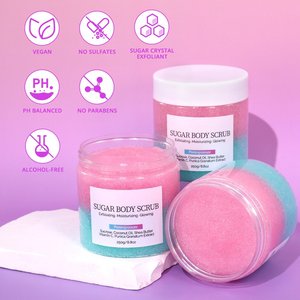 Hàn Quốc Hai Tone Cơ Thể Scrubber Tẩy Tế Bào Chết Chà 250G Unisex Skincare OEM ODM Nhà Máy Tùy Biến Dịch Vụ - Product Image 2