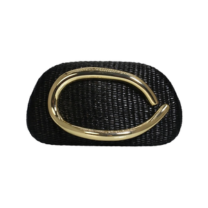 Trendy Women's Summer Woven Evening Beach <b>Crossbody</b> Purse with Metal Handle Casual Fashionable <b>Straw</b> Clutch for Winter - Product Image 1