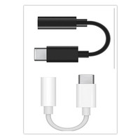 C-Typ 3,5mm Kopfhöreranschluss-Adapter AC-Ausgang LED für Android-Mobiltelefone Laptop mit OTP-Schutz