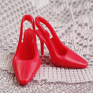 Nueva llegada: Miniatura de plástico 1/6, oferta, 30 cm, zapatos de tacón alto, bailarinas y zapatillas <span class=keywords><strong>para</strong></span> muñecas BJD y Barbie - Product Image 3