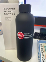 Bouteille d'eau portable en acier inoxydable à petite ouverture avec logo personnalisé pour le sport et les voyages en extérieur