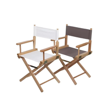 Chaise de réalisateur pliante en bois massif de qualité supérieure imperméable Durable chaise de jardin intérieure/extérieure dossier de siège en toile noire moderne