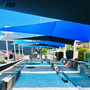 Outdoor Square 3 * 3m polyester fabric coated waterproof sun shade sail