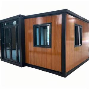 Maisons conteneurs modifiées, blanches, extensibles, durables, petites, noires, ignifuges, pour ferme et camping - Product Image 2