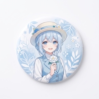 Broche décorative personnalisée en fer blanc irrégulière, motif fille anime, thème feuille d'érable automne moderne floquée, souvenir, cadeau promotionnel