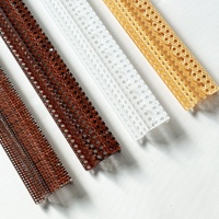 Meilleure vente : Règle pliable en acrylique pour pousseurs de tuiles de Mahjong, en forme de U, 20 pouces, style américain, avec grain de rotin véritable