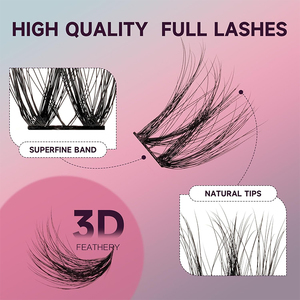 8-16Mm Cá Nhân DIY Cụm Lash Biểu Tượng Tùy Chỉnh Trước Khi Cắt Phân Đoạn Mở Rộng Lông Mi Giả Chồn Lash Cụm Kit - Product Image 2