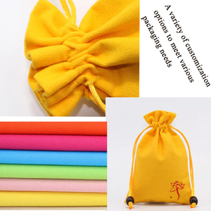 Bolsa de Lona Ecológica con Cordón Doble y Cuentas de Madera, Personalizable con Logotipo, para Regalos - Product Image 6
