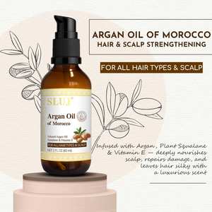Aceite de argán orgánico para hombre de etiqueta privada, extracto de reparación fortalecedor, suero para el crecimiento del cabello, aceite de argán orgánico marroquí, compra a granel - Product Image 2