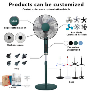 Ventilador de Pared de 16 Pulgadas, 50W, Cinco Aspas, Control Remoto Digital, Oscilante, Refrigeración, para Suministro Industrial Global, Venta al Por Mayor - Product Image 4
