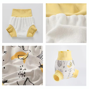 Personalizado Absorvente De Cintura Alta Respirável Impermeável Bebê Criança Treinamento Calças Fraldas Reutilizáveis Para Higiênico Potty Aprendizagem - Product Image 2