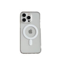 Coque de téléphone en TPU acrylique transparente avec chargement magnétique sans fil et protection antichoc pour iPhone 14-17 – Fabricant OEM ODM Chine