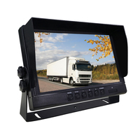 Moniteur de voiture portable SeemeTech 9 pouces IPS CVBS à fixer sur le pare-brise, caméra de recul, aide au stationnement, prise en charge de la carte SD, garantie 1 an