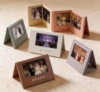 Tarjeta de Felicitación con Video LCD ODM para Aniversario de Bodas, Folleto con Video para Regalo Promocional Único, Libro de Exhibición de Productos