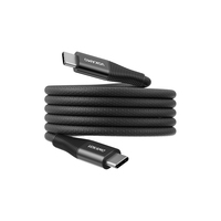 Cable USB C Magnético de 240W con Carga Rápida PD, 2 Metros, Tipo C a Tipo C, Cable de Carga y Datos Magnético de Nailon Autoorganizable y Antienredos
