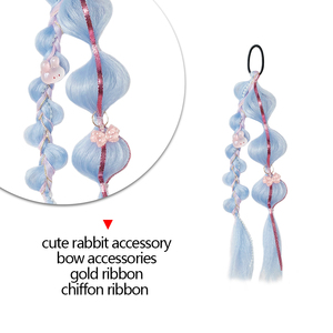 Venta al por mayor 12 pulgadas colorido giro chica pelo trenza extensión hecha a mano fibra sintética ganchillo chico trenzado pelo - Product Image 2
