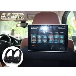 Incluye auriculares inalámbricos para pantalla de TV, reposacabezas con pantalla LCD para BMW X1/X2/X3/X4/X5/X7, WIFI, descarga de aplicaciones