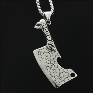 Colgante de cuchillo de acero inoxidable con cadena, colgantes temáticos para hombre, regalo, joyería de moda - Product Image 1