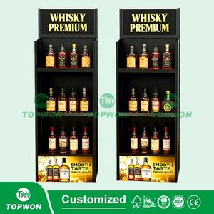 Soporte de exhibición de <span class=keywords><strong>metal</strong></span> personalizado para supermercado Estante de exhibición de <span class=keywords><strong>metal</strong></span> de 4 capas Cerveza Bebida Cóctel Whisky Vodka Vino Soporte de exhibición de <span class=keywords><strong>metal</strong></span> - Product Image 6